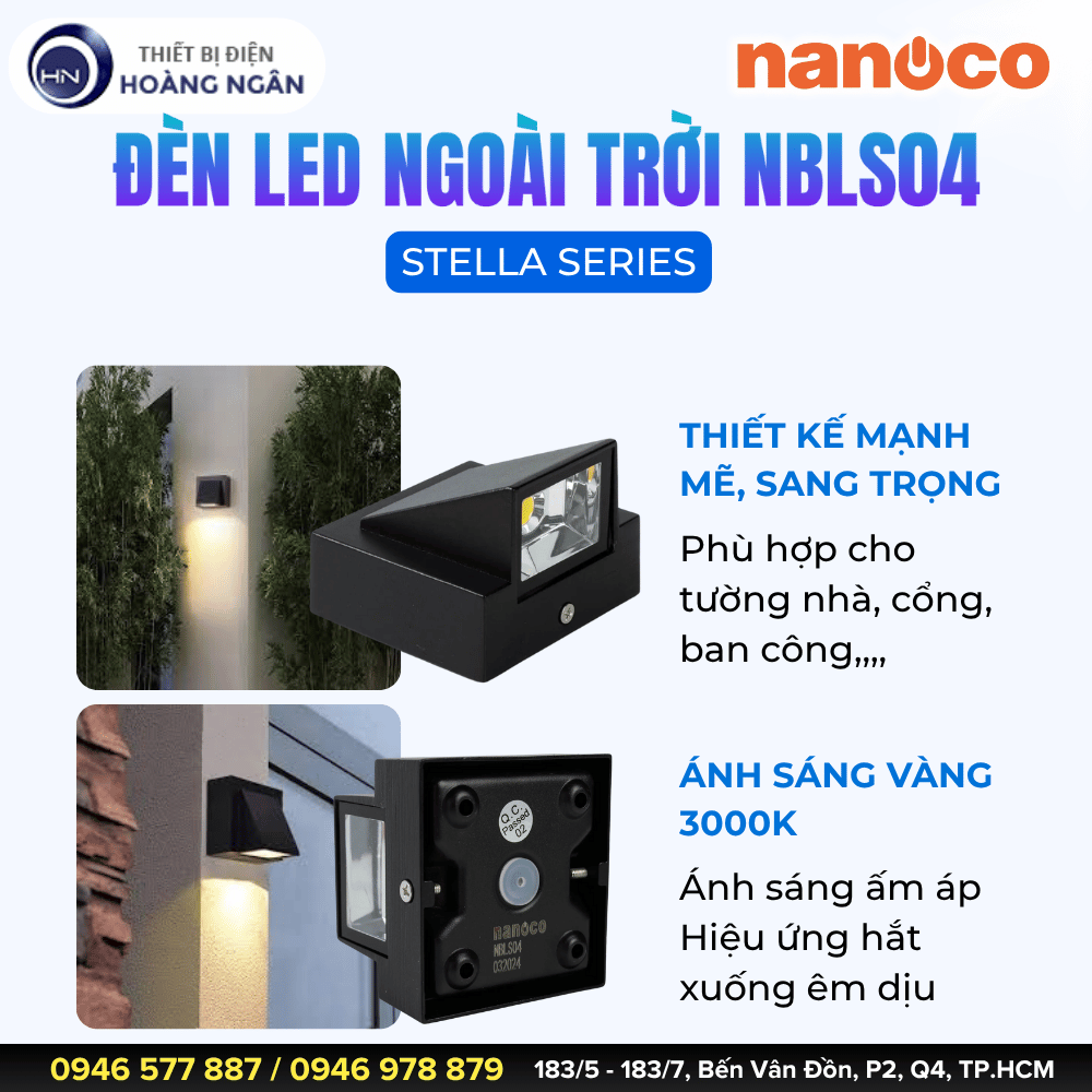 Đèn LED Ngoài Trời NBLS04 Nanoco - Stella Series