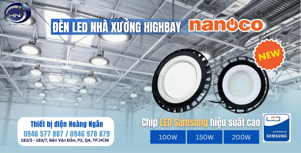 Đèn LED Nhà Xưởng HIGHBAY 100W NHB10061 Nanoco