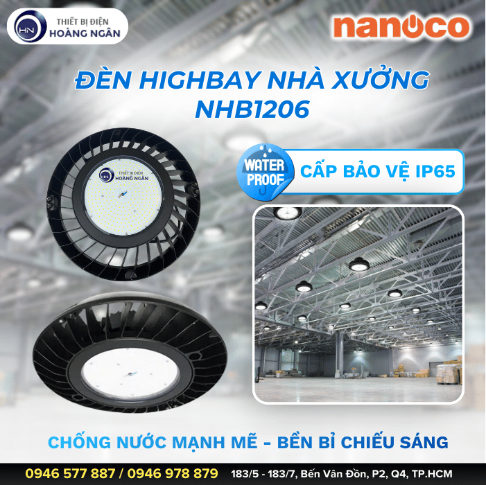 Đèn LED Nhà Xưởng HIGHBAY 120W NHB1206 Nanoco