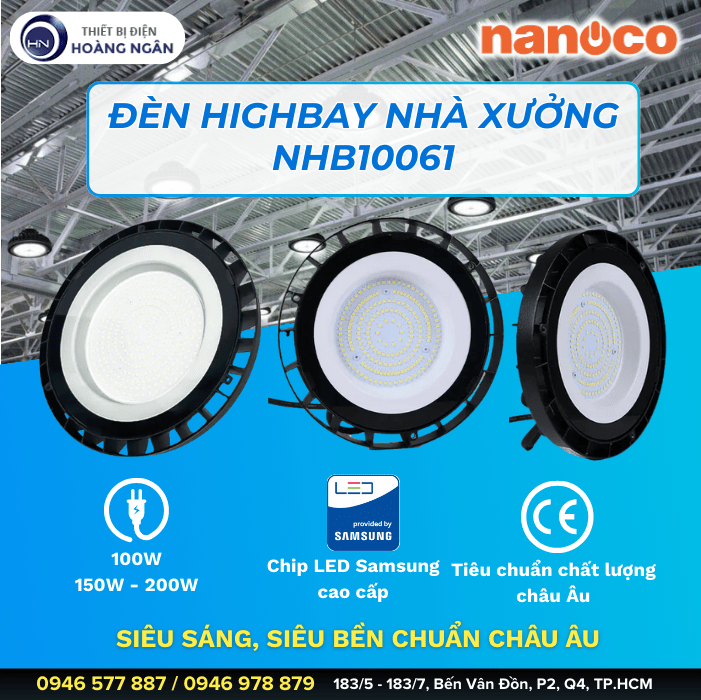 Đèn LED Nhà Xưởng HighBay NHB10061
