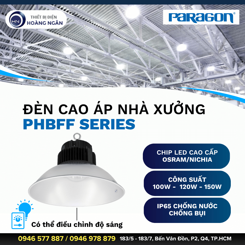 Đèn LED Nhà Xưởng Paragon PHBFF Series