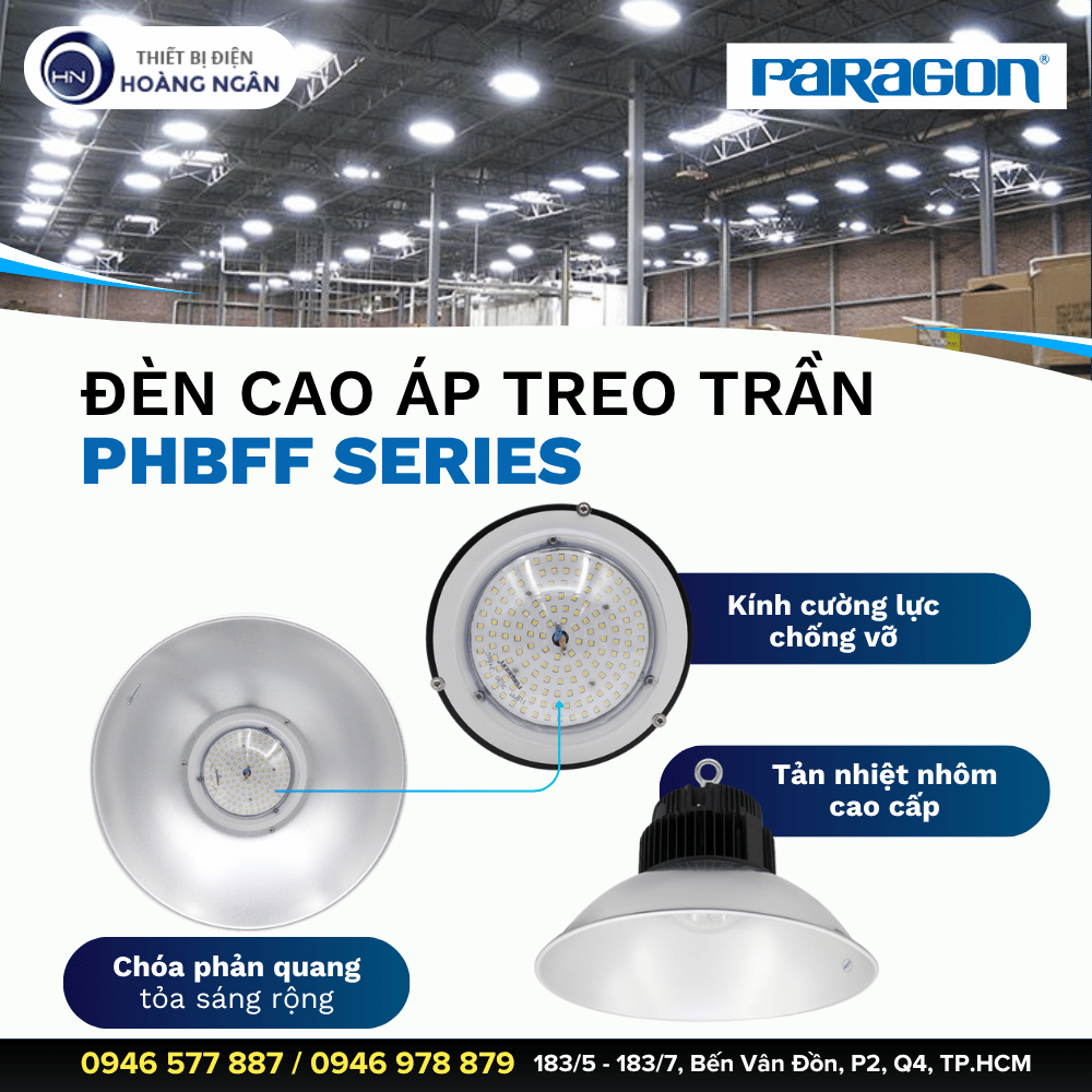 Đèn LED Nhà Xưởng Paragon PHBFF Series