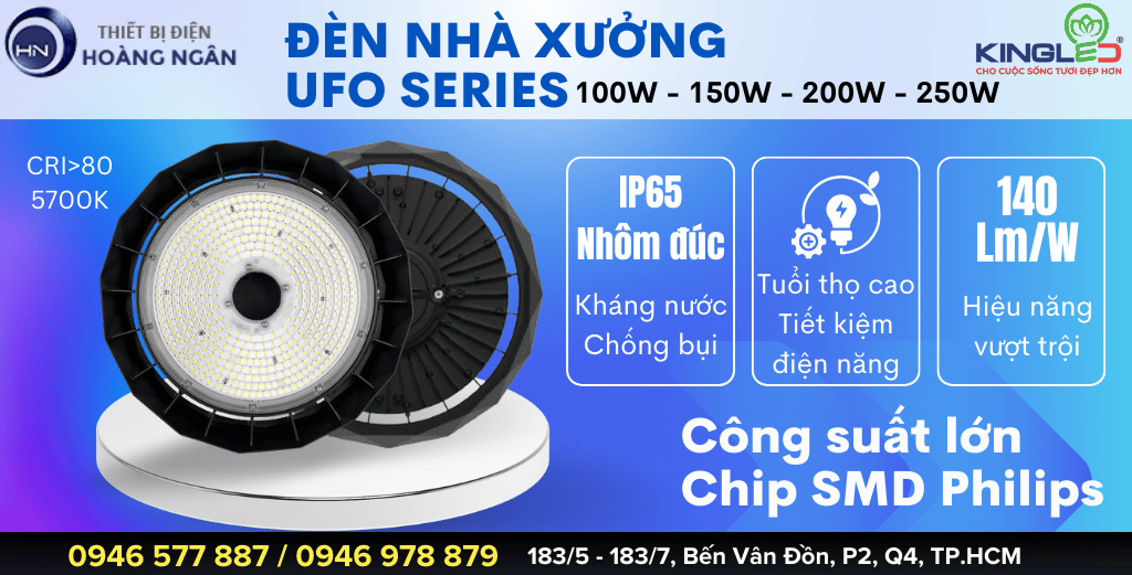 Đèn LED Nhà Xưởng UFO Series - KingLED