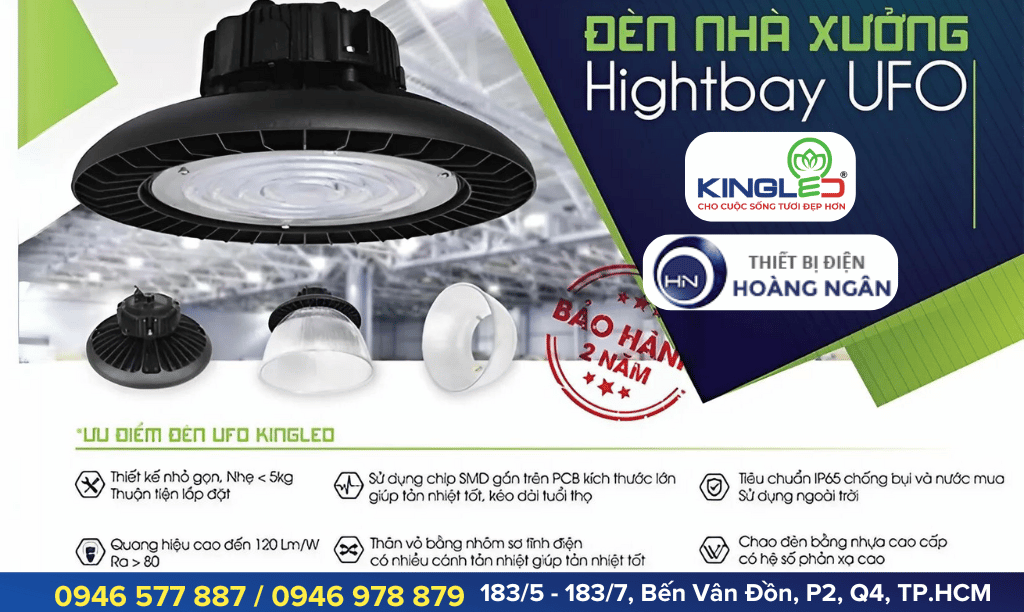 Đèn LED Nhà Xưởng UFO Series - KingLED