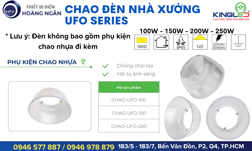 Đèn LED Nhà Xưởng UFO KingLED