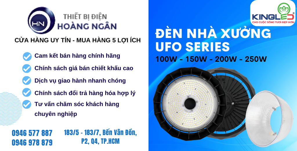 Đèn LED Nhà Xưởng UFO KingLED