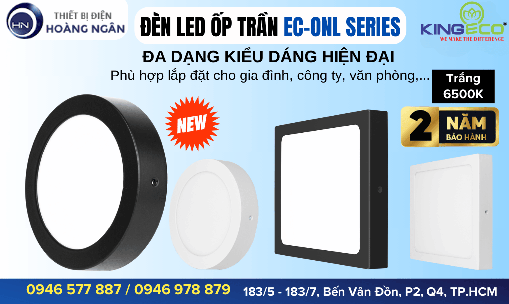 Đèn LED Ốp Trần EC-ONL KingEco