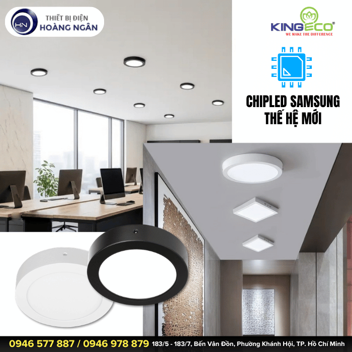 Đèn LED Ốp Trần KingEco EC-ONL Series 24W