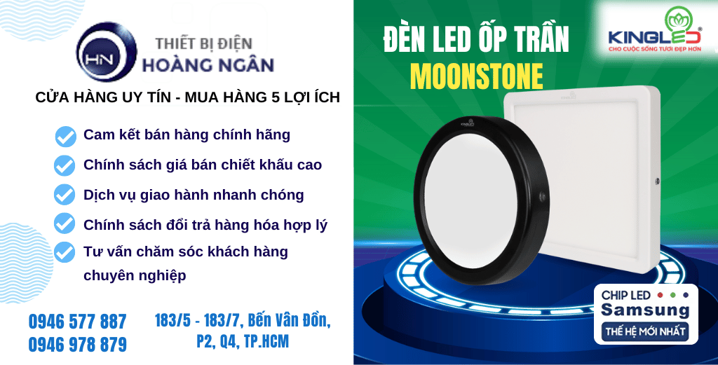 Đèn LED Ốp Trần Moonstone KingLed (ONL-SS Series) 