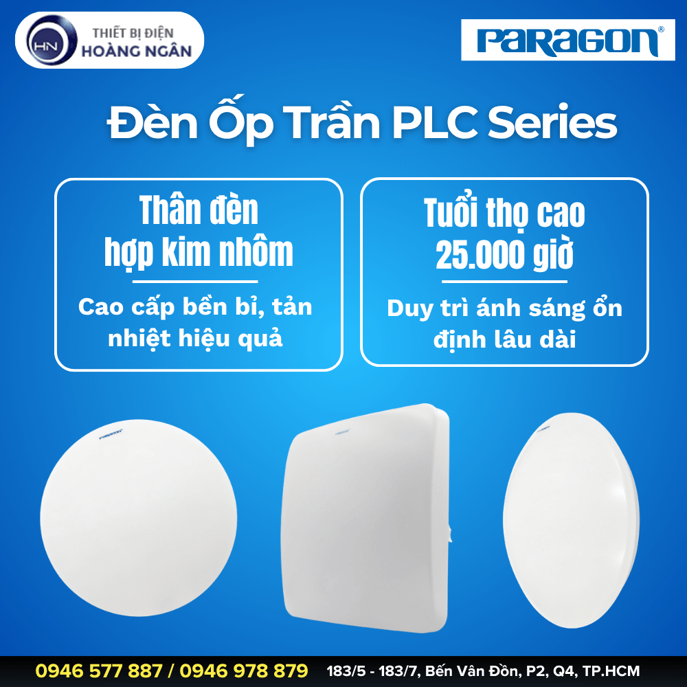 Đèn LED Ốp Trần Paragon PLC Series