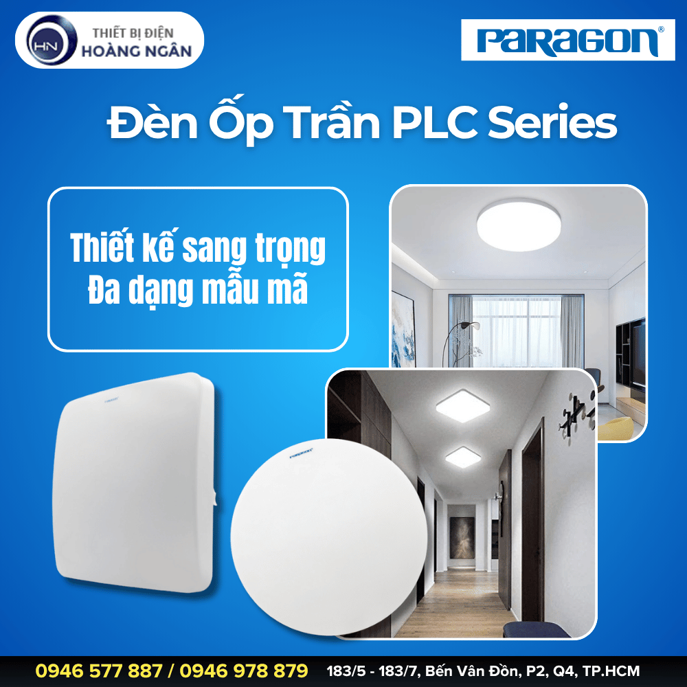 Đèn LED Ốp Trần Paragon PLC Series