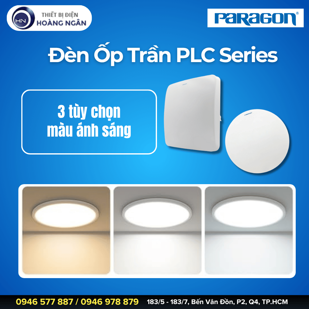 Đèn LED Ốp Trần Paragon PLC Series