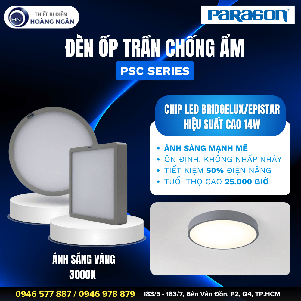 Đèn LED Ốp Trần PSC Series Paragon