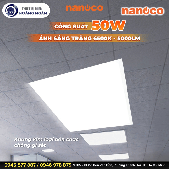 Đèn LED Panel 600x600 Backlit NPLB606062 Nanoco - Maris Series