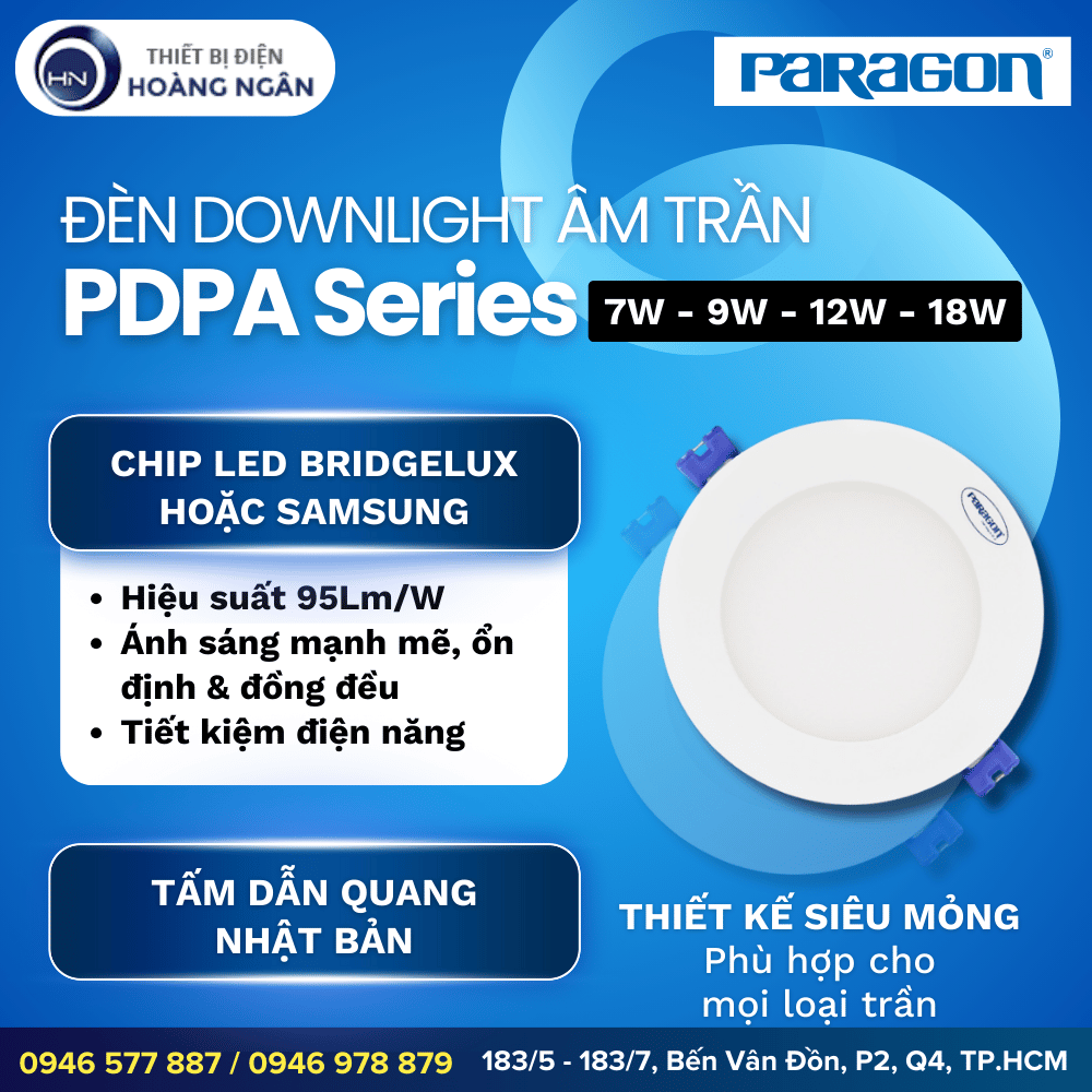 Đèn LED Panel Âm Trần Paragon PDPA Series