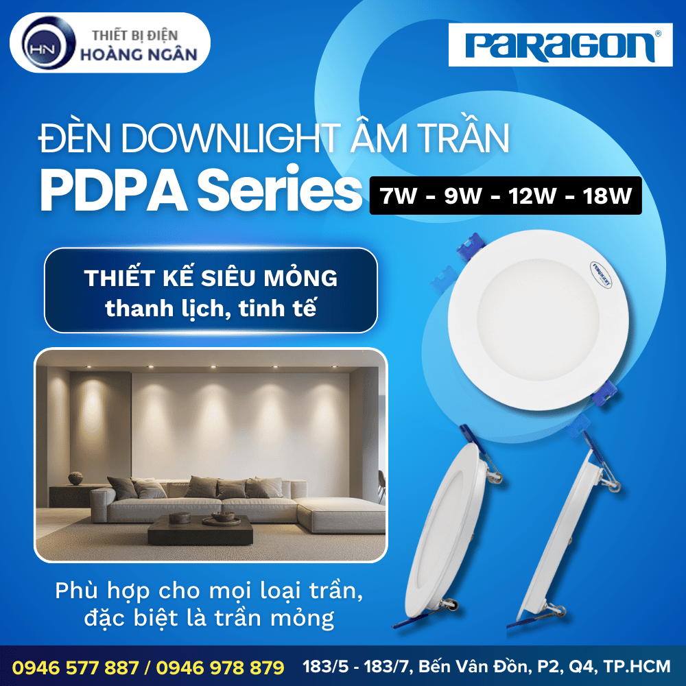 Đèn LED Panel Âm Trần Paragon PDPA Series