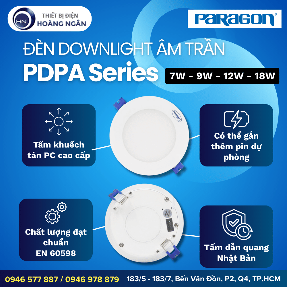 Đèn LED Panel Âm Trần Paragon PDPA Series