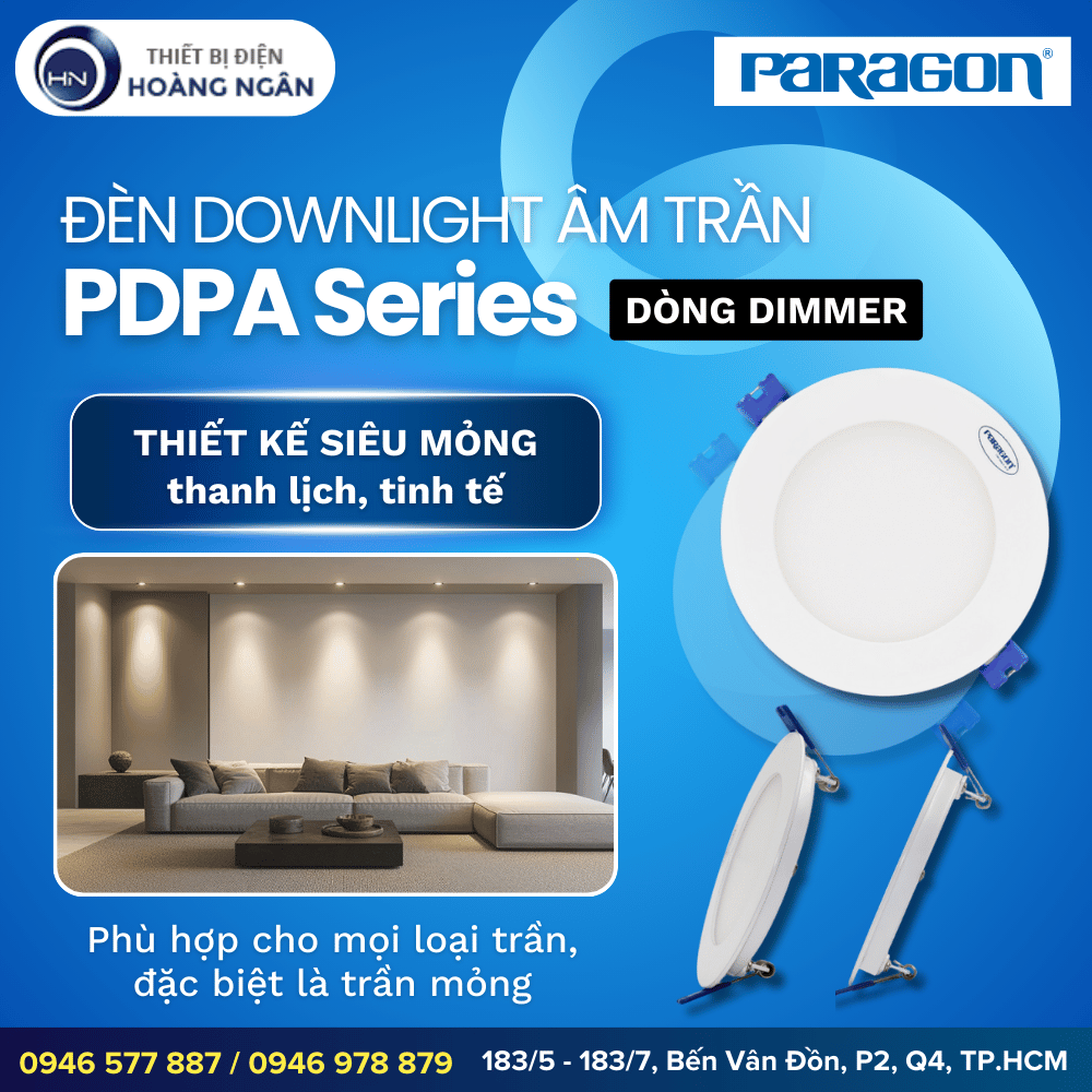 Đèn LED Panel Âm Trần Paragon PDPA Series - Dimmer