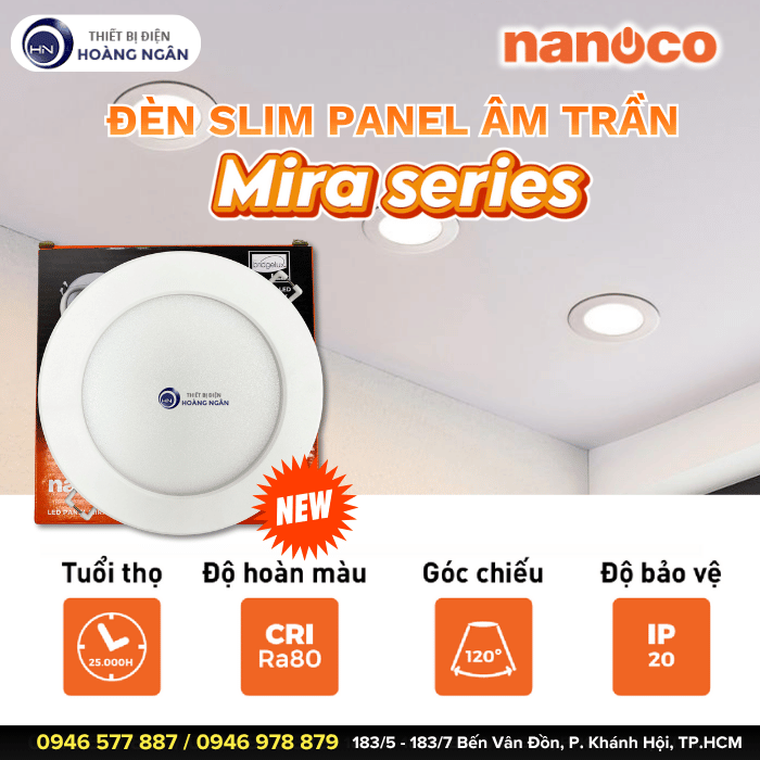 Đèn LED Panel Âm Trần Mira Series