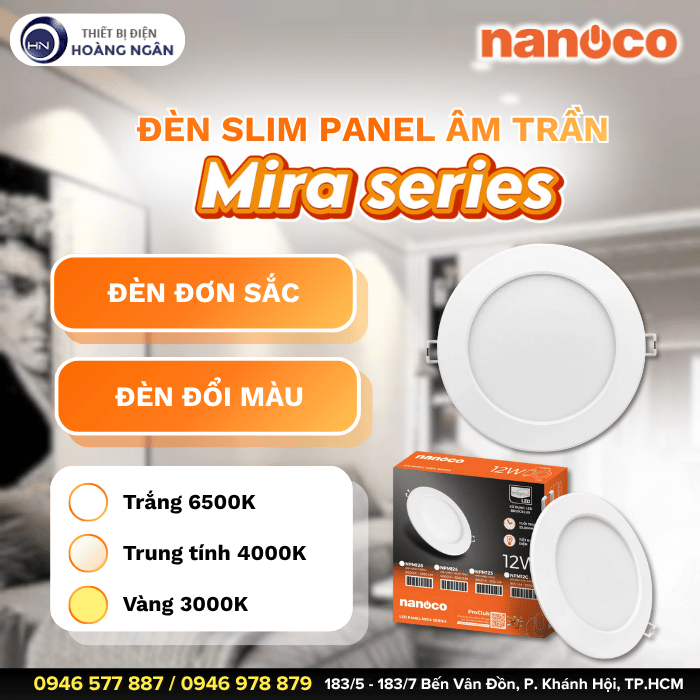 Đèn LED Panel Âm Trần Mira Series