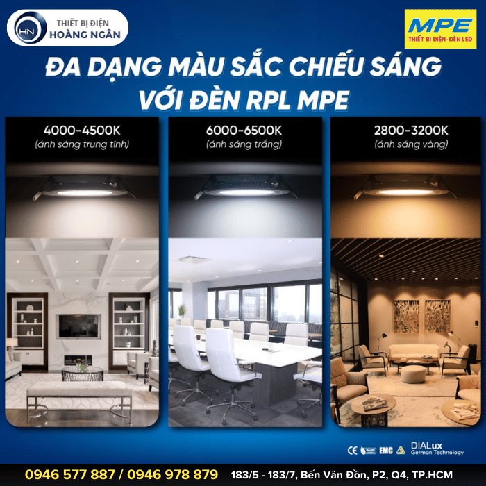 Đèn LED Panel âm trần siêu mỏng Seri RPL MPE