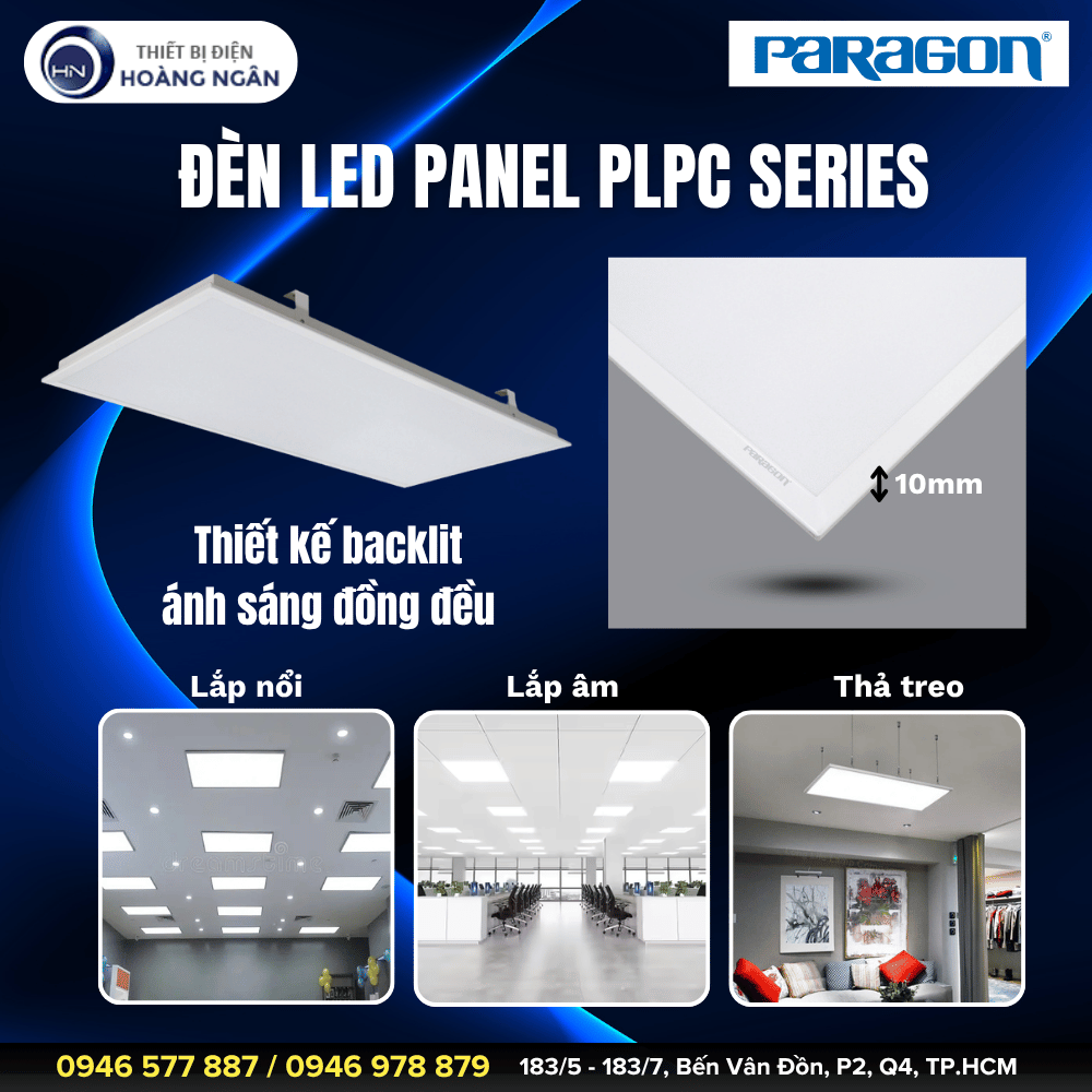 Đèn LED Panel Backlit Paragon PLPC Series