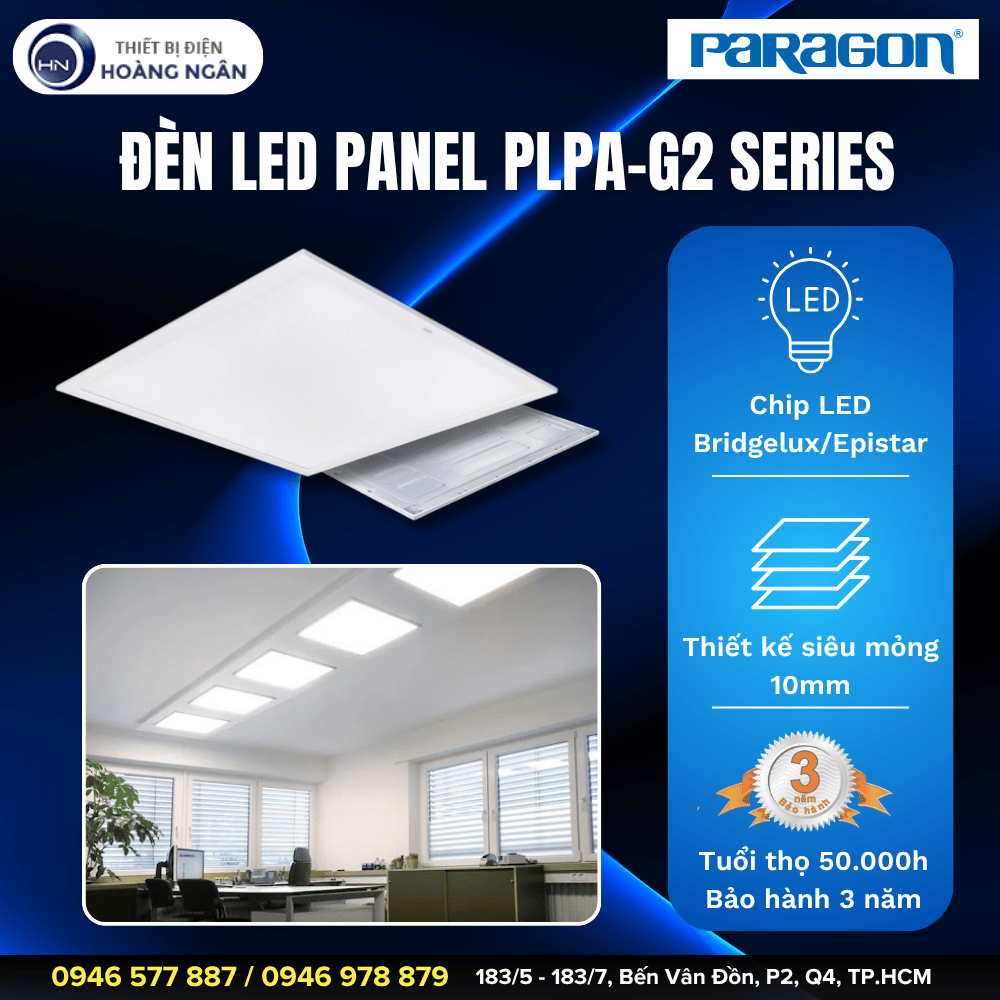 Đèn LED Panel Cao Cấp Paragon PLPA-G2 Series