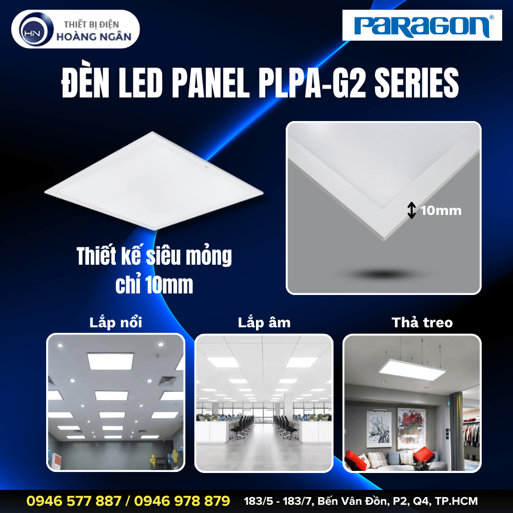 Đèn LED Panel Cao Cấp Paragon PLPA-G2 Series