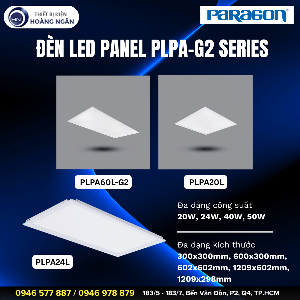 Đèn LED Panel Cao Cấp Paragon PLPA-G2 Series