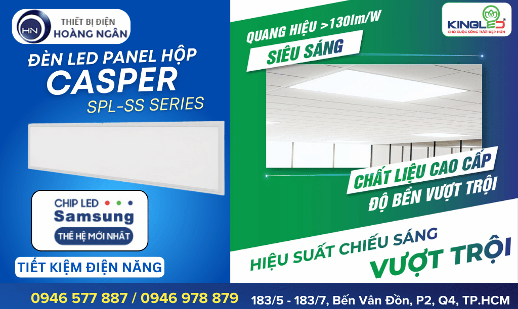 Đèn LED Panel Hộp Jasper (SPL-SS Series) KingLED