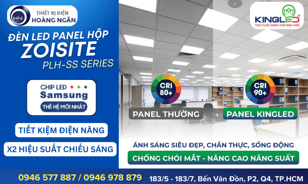 Đèn LED Panel Hộp Zoisite KingLED (PLH-SS Series)