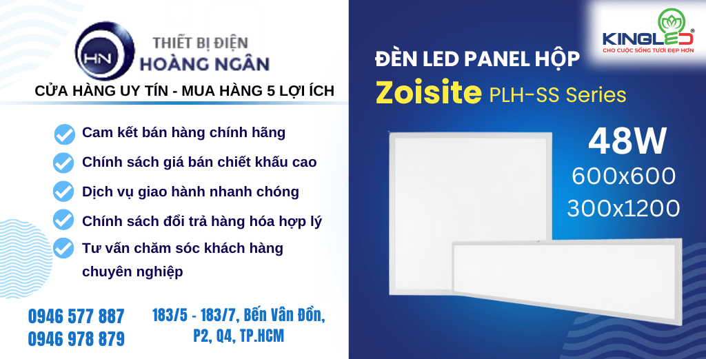 Đèn LED Panel Hộp Zoisite KingLED (PLH-SS Series)