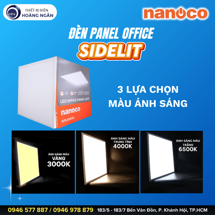 Đèn LED Panel Sidelit Nanoco