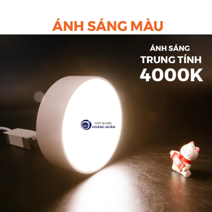 Đèn LED Panel tròn ốp nổi viền mỏng Nanoco