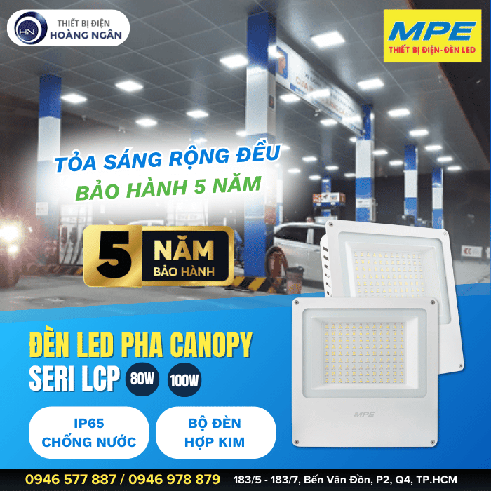 Đèn LED Pha Canopy MPE  Seri LCP