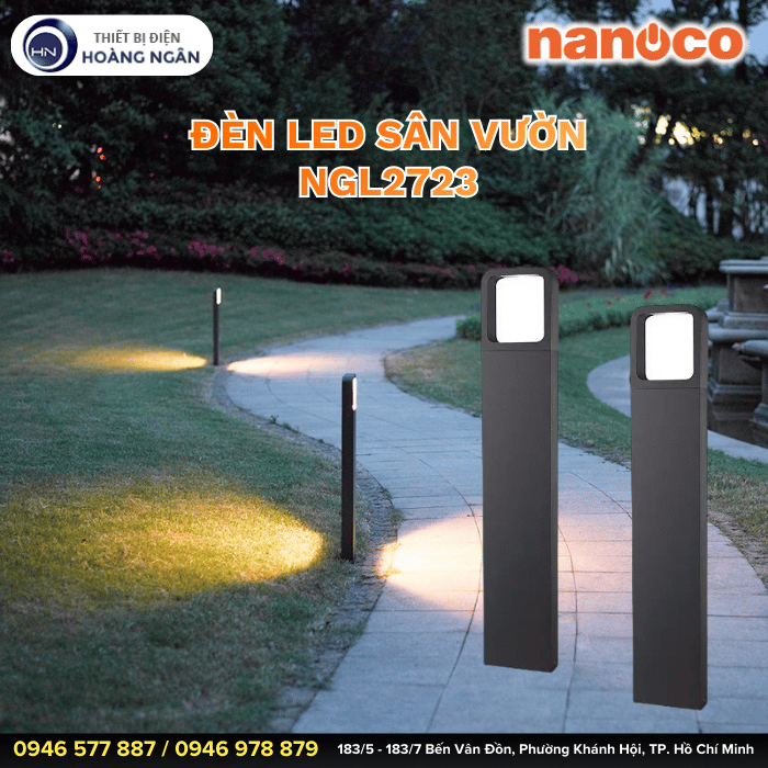 Đèn LED Sân Vườn Ngoài Trời NGL2723 Nanoco
