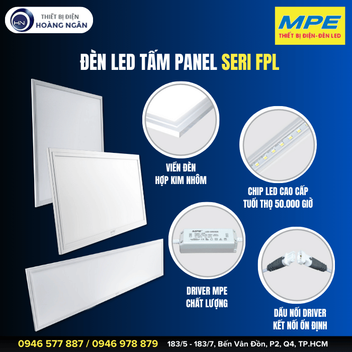 Đèn LED Tấm Panel FPL-6060T Seri FPL MPE