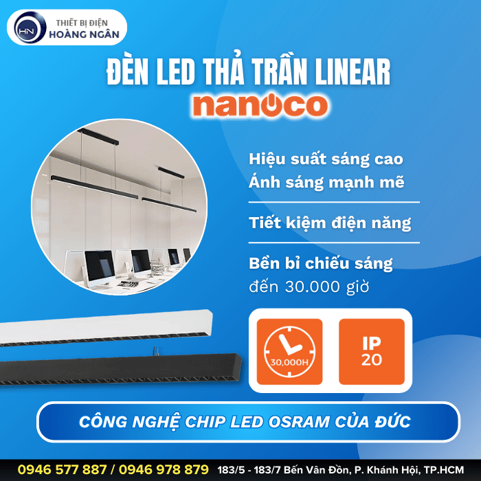 Đèn LED Thả Trần Linear Nanoco (6)
