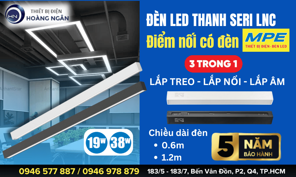 Đèn LED Thanh Điểm Nối Có Đèn Seri LNC MPE