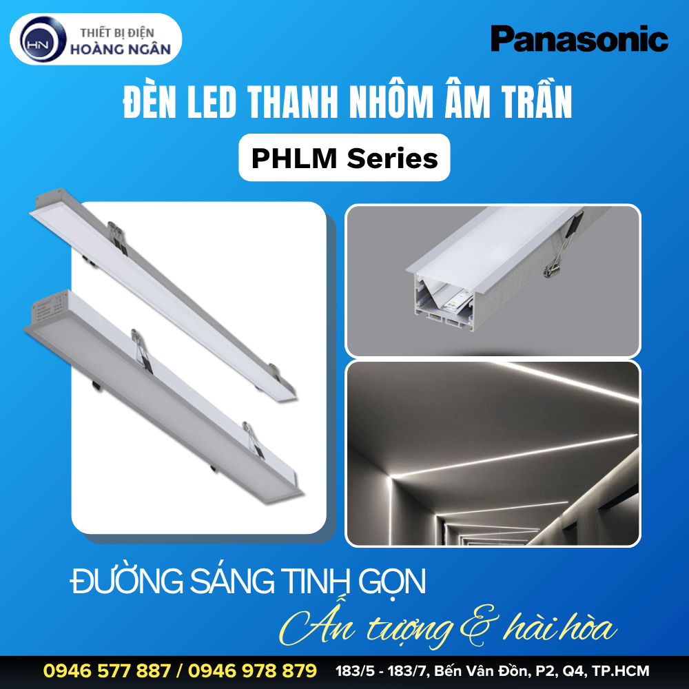 Đèn LED Thanh Nhôm Âm Trần Paragon PHLM Series
