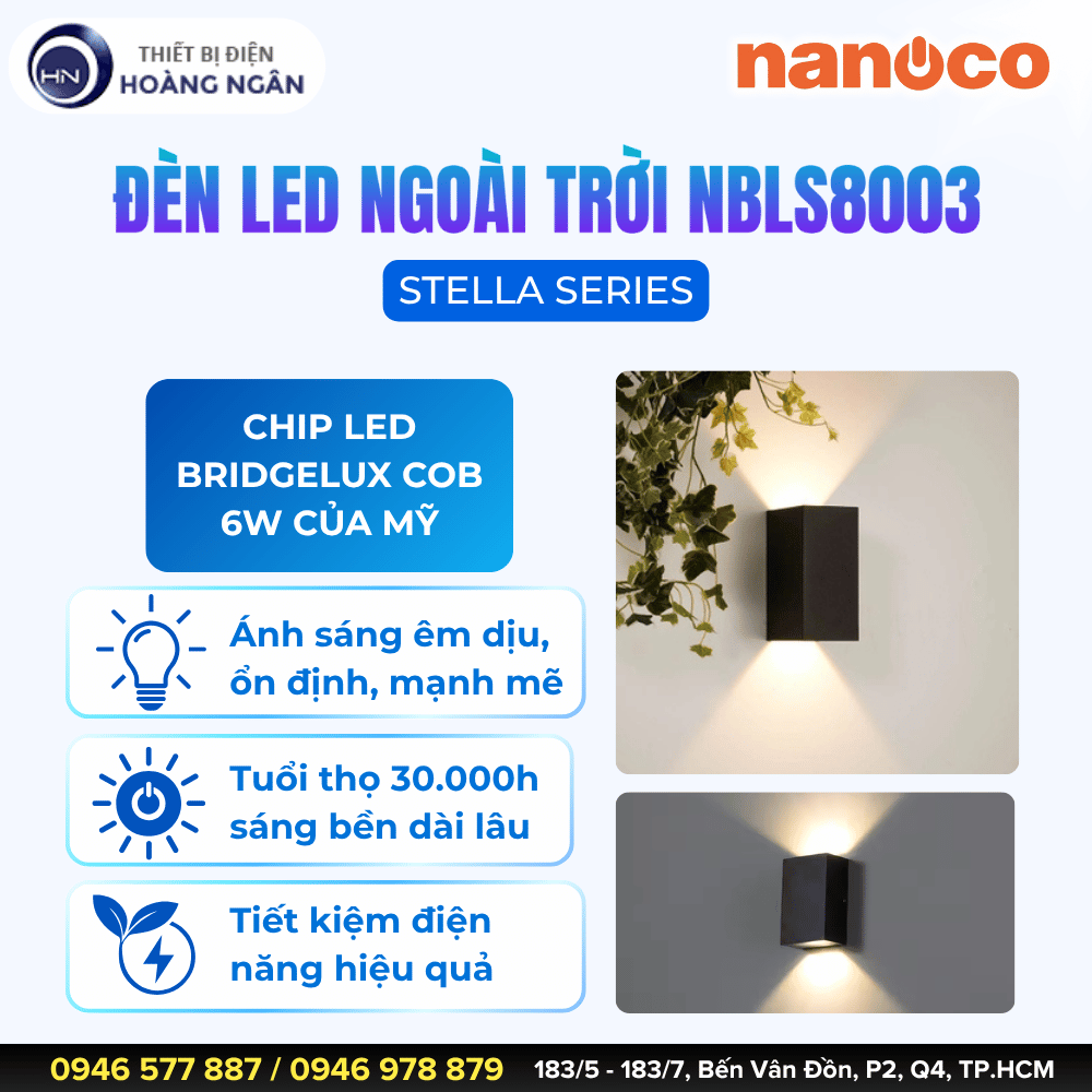 Đèn LED Trang Trí Ngoài Trời NBLS8003 Nanoco