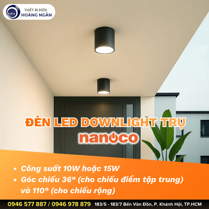 Đèn Lon Nổi Cao Cấp Nanoco