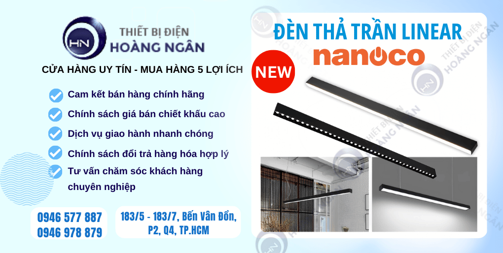 Đèn máng thả trần Linear Nanoco