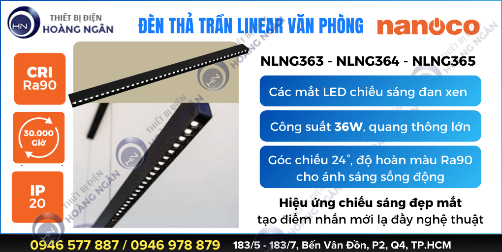 Đèn Thả Trần Văn Phòng NLNF36 Nghệ Thuật