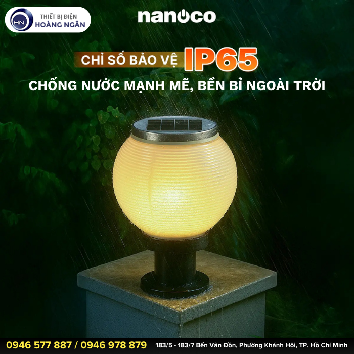 Đèn Năng Lượng Mặt Trời Sân Vườn NTZ08200 Nanoco
