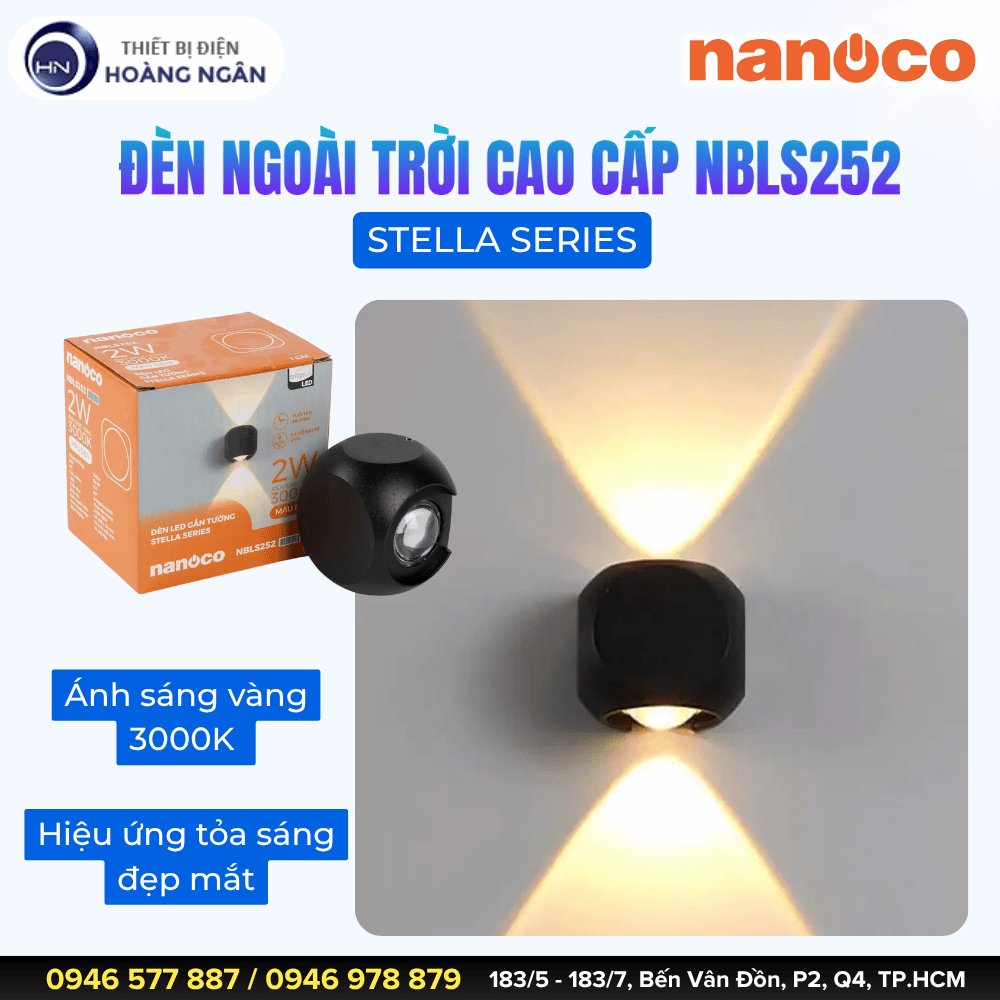 Đèn Ngoài Trời Cao Cấp NBLS252 Nanoco