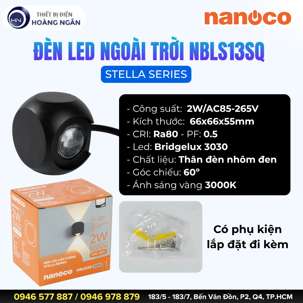 Đèn Ngoài Trời Cao Cấp NBLS252 Nanoco