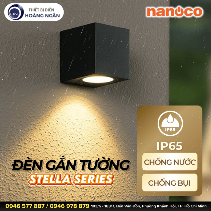 Đèn Ngoài Trời Gắn Tường Nanoco Stella Series NBLS80031