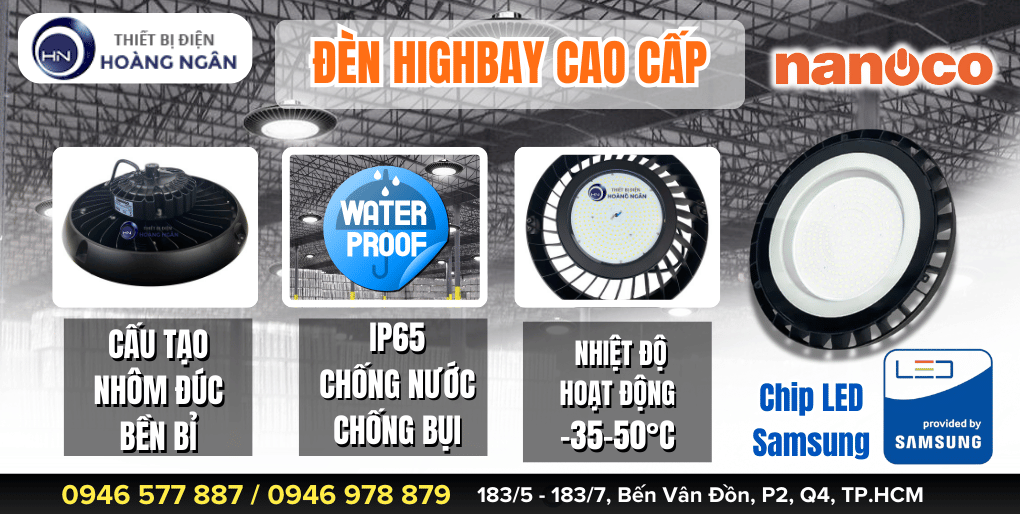 Đèn Nhà Xưởng 150W HighBay Nanoco