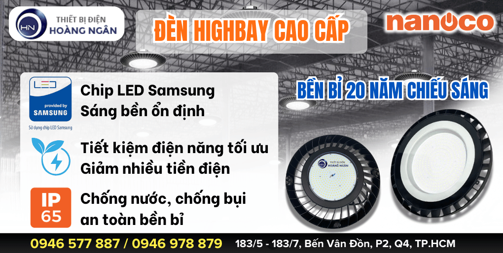 Đèn Nhà Xưởng 150W HighBay Nanoco